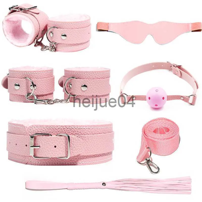 Other Health Beauty Items Safety SM Slave Restraints Special Bundled Binding Set Handcuff Ankle Cuff Flirt Bondage Suit Yoga Kit Sex Drop Shipping x0821