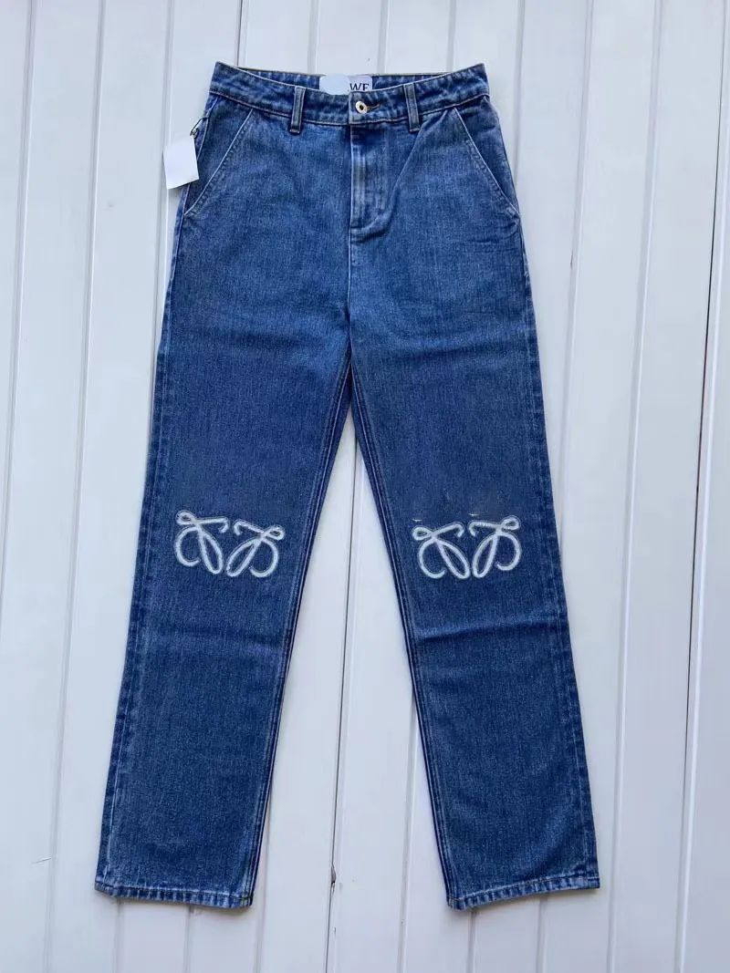 Jeans designer femminile jeans pantaloni neri maschili di alta qualità design gamba dritta di alta qualità retrò vetti casuali designer viola jeans pantaloni da jogging