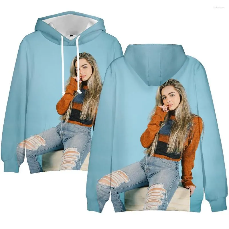 Con cappuccio maschile stampato in 3d 3d Addison Rae con cappuccio Pullover con felpe per uomini donne harajuku Fashion Hip Hop Pullover Girls Aggiungi