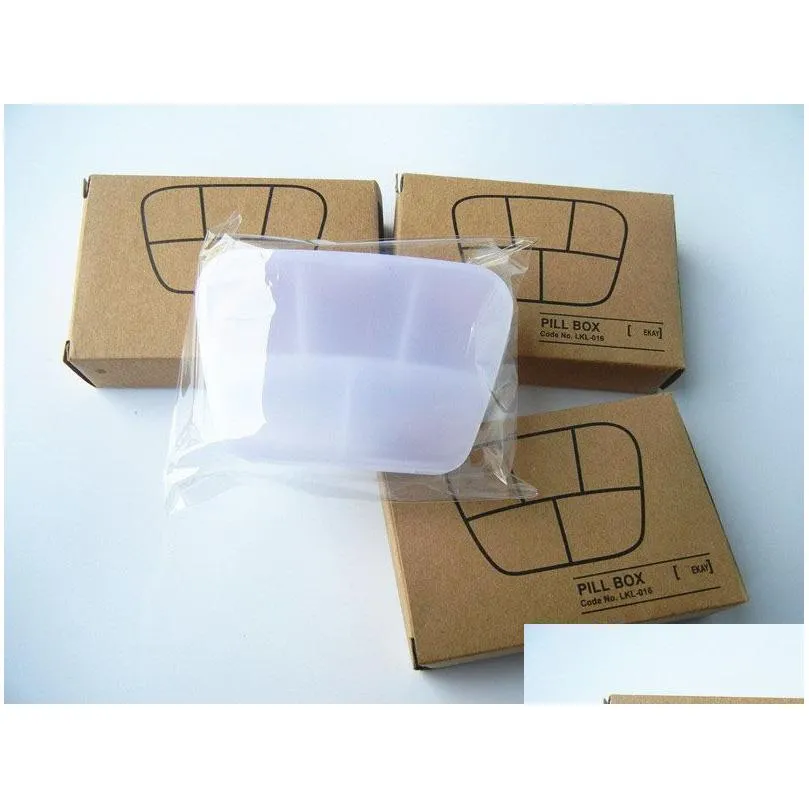 Storage Boxes Bins Compartment Travel Pill Box Organizer Tablet Medicine Dispenser Holder Health Care Tool Za4484 Drop Delivery Home Dhzni