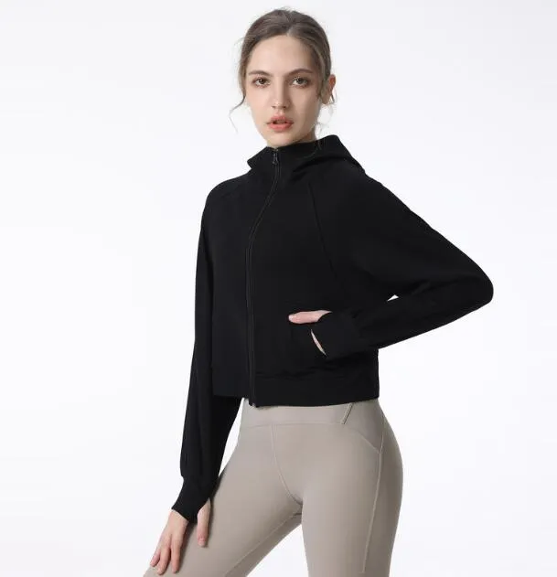 Threaded Quick-Drying Long-Sleeved Yoga Jacket