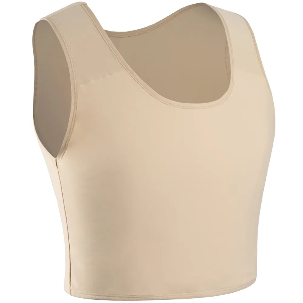 Cintura Tummy Shaper XUJI Transgender Tomboy FTM Carpeta de medio pecho transpirable 230821