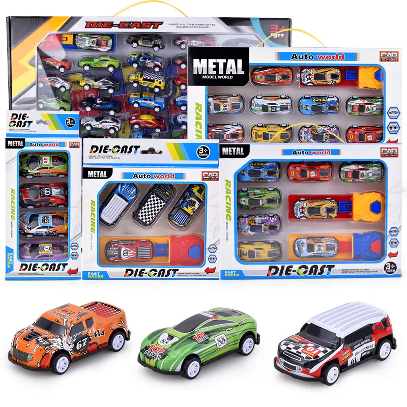 Diecast model kinderen stunt speelgoedauto trek terug uitwerpen springende katapult mini diecasterend voertuig speelgoed voor kinderverjaardagsgeschenken 230821