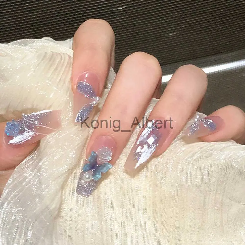 Flower Butterfly Nail Decals 3D Transfer Decal Nail Sticker Nail Art  Decoration | eBay