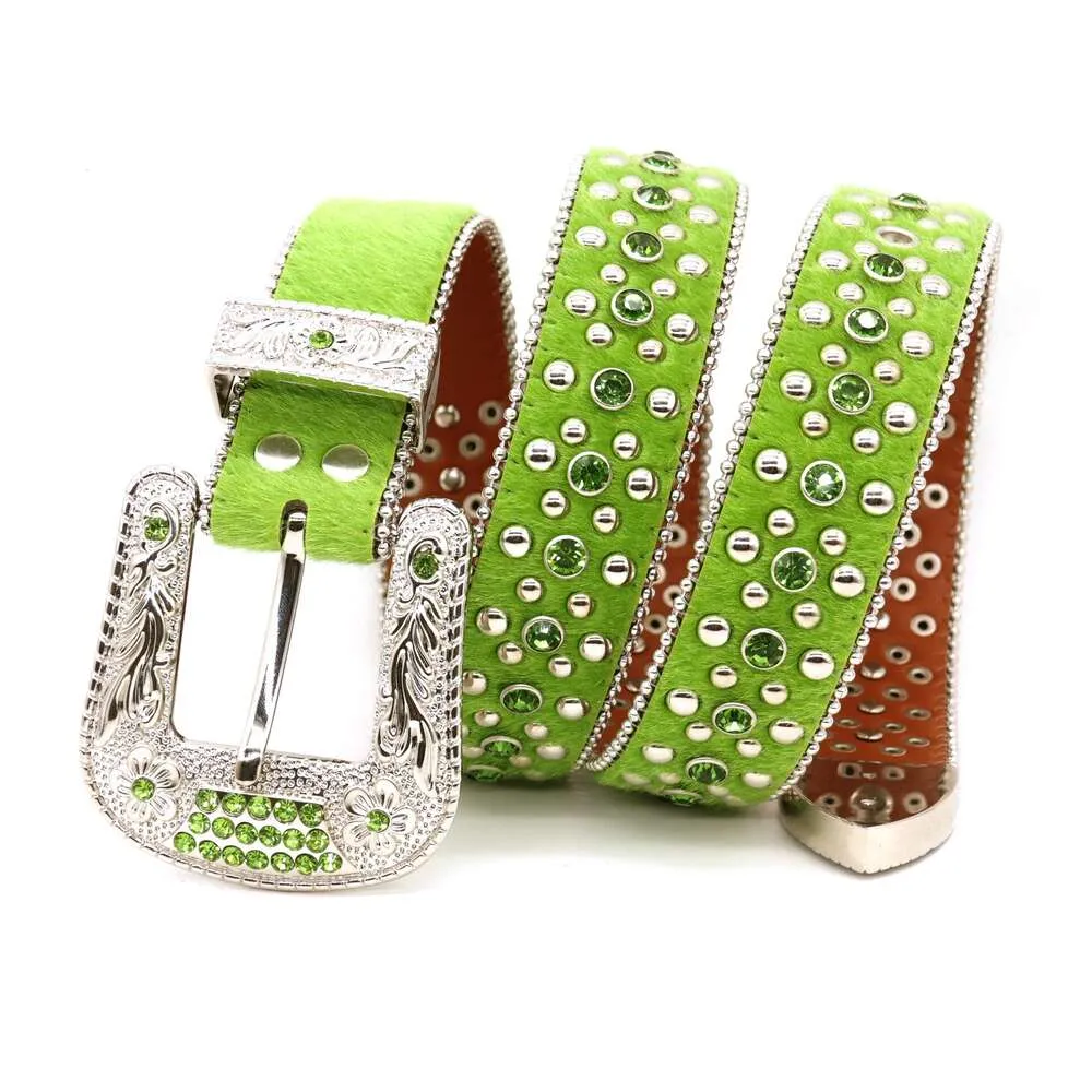 Water Diamond Women's Thin Belt, Flower Buckle, Alloy Needle Buckle, Street Hip Hop Network, Red Wind, New Trend, Fashion, Mångsidig