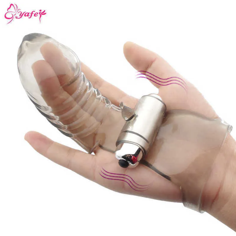 Masseur Silicone vibrant doigt manchon intime Vaginal Clitoris Stimulation balle vibrateurs pour les femmes