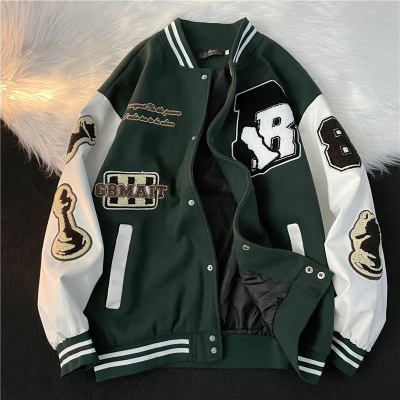 High Quality Mens American Letter Embroidered Custom Varsity