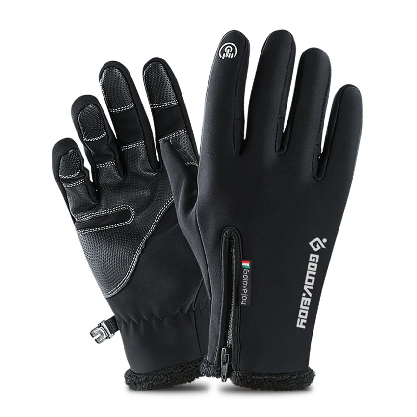 Guanti da cinque dita a 5 dimensioni unisex a prova di freddo guanti invernali impermeabili in bicicletta Fluff guanti caldi per touchscreen a freddo anticarro anti-slip 230822 230822