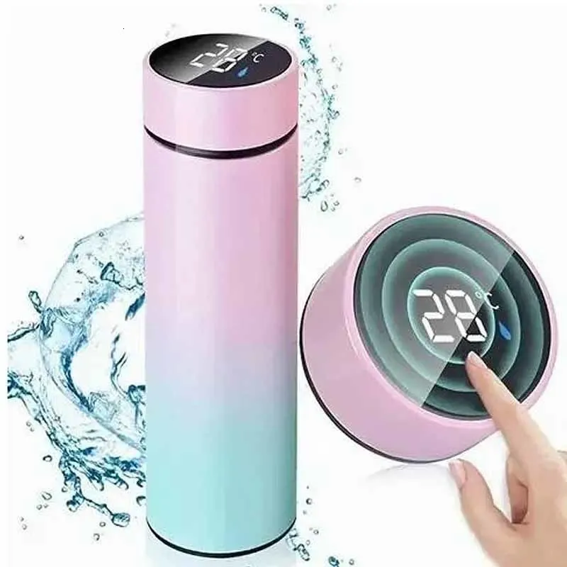 Intelligent Stainless Steel Thermos Water Bottle Temperature With