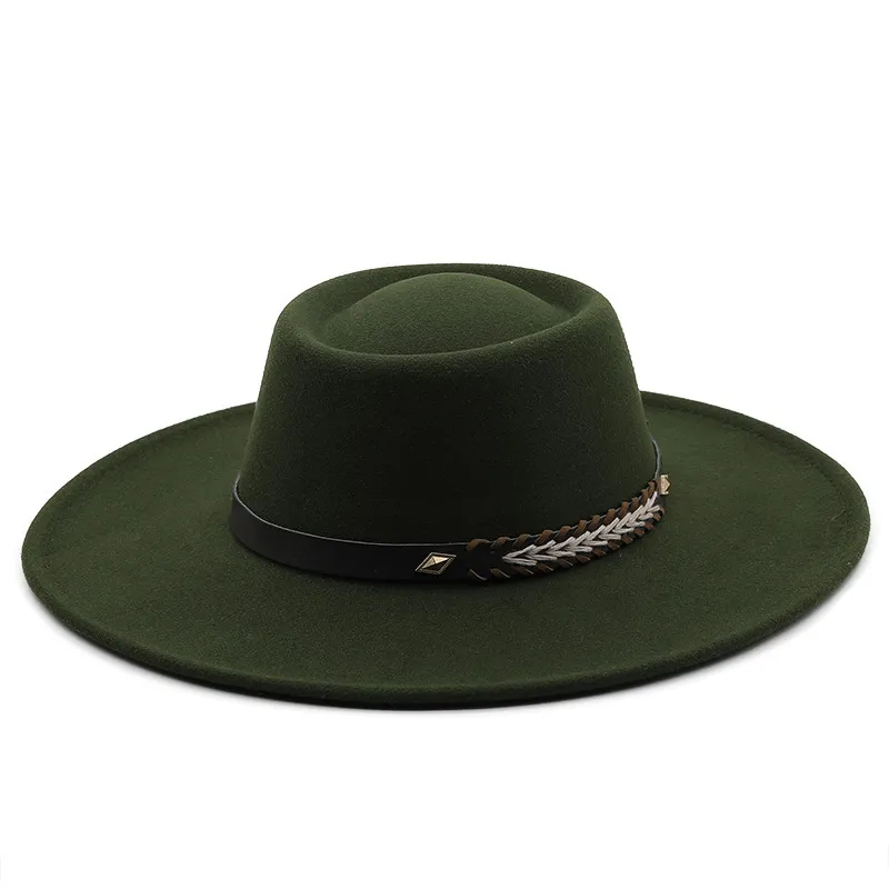 9.5cm Extra Wide Brim Hat for women or man (bands not included) Jae Wide Brim Boater | Straw Flat Brim Boater Sun Hat for Women main image 2