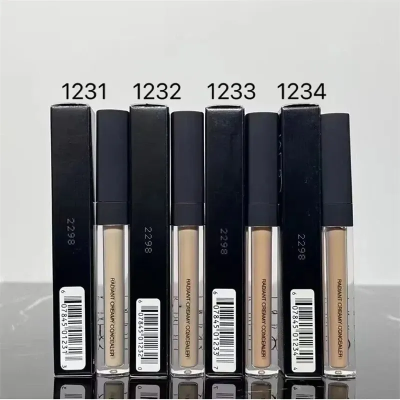 Nieuwe Cosmetics Radiant Creamy Concealer Liquide Concealer Cream Waterdichte primer Base Donkere cirkelcrème 6 ml 4colors