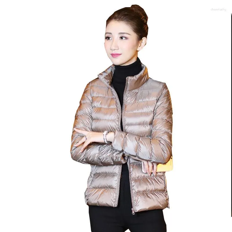 Women's Trench Coats Plus Size Winter Short Down Jacket Women Ultralight Duck Jackets 2023 Parkas Fashion Female Waterproof Warm Tops Coat