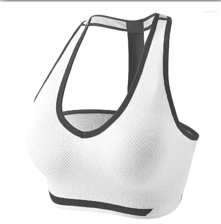 2023New yoga -outfit Zomer Women Training Bra Push Up Fitness Wear verzamelen Shockproof Gym Sports lopen Mouwloze tanktop origineel