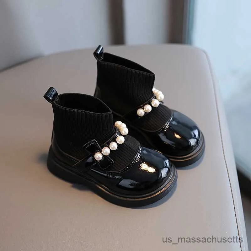 Stivali stivali per bambini ragazze modalità per bambini scarpe da ginnastica casual scarpe sportive comode bambini morbidi boot corti principessa r230822