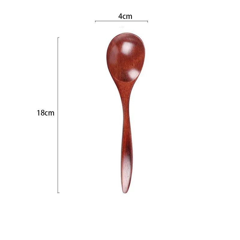 Luxury Handmade Twisted Thread Restaurant Hotel Natural Wood Spoon Small Wooden Spoon Soup