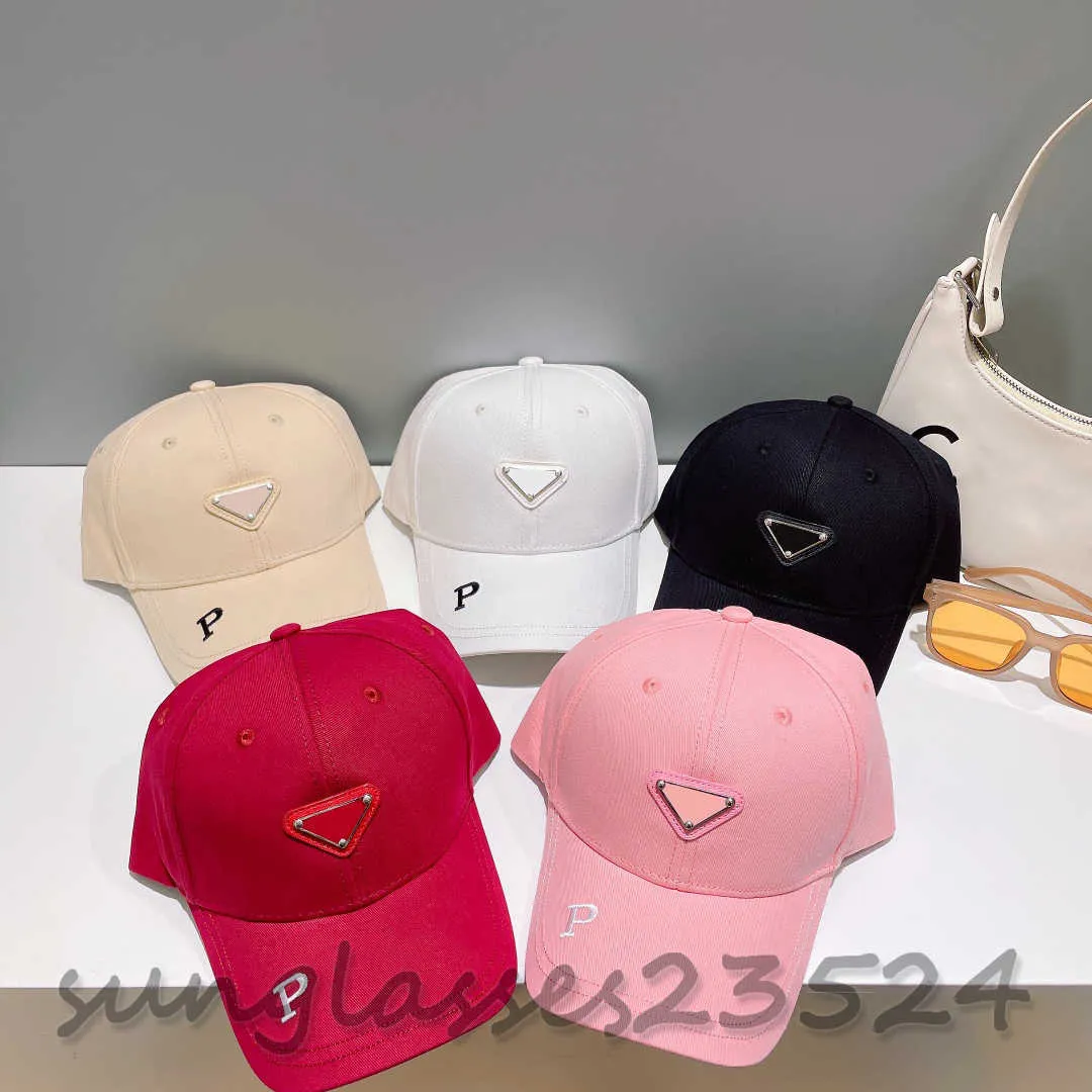 PA春/夏新しい豪華な刺繍野球帽、デザイナーキャップ、メンズ野球帽、女性帽、三角形のロゴ、レジャースポーツM001