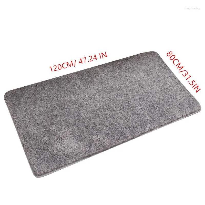 Tapis de bain 80 120 cm Tapis de sol Porte Absorbant Salle de bain Antidérapant Entrée Pied Hall de ménage Rectangulaire Petit tapis