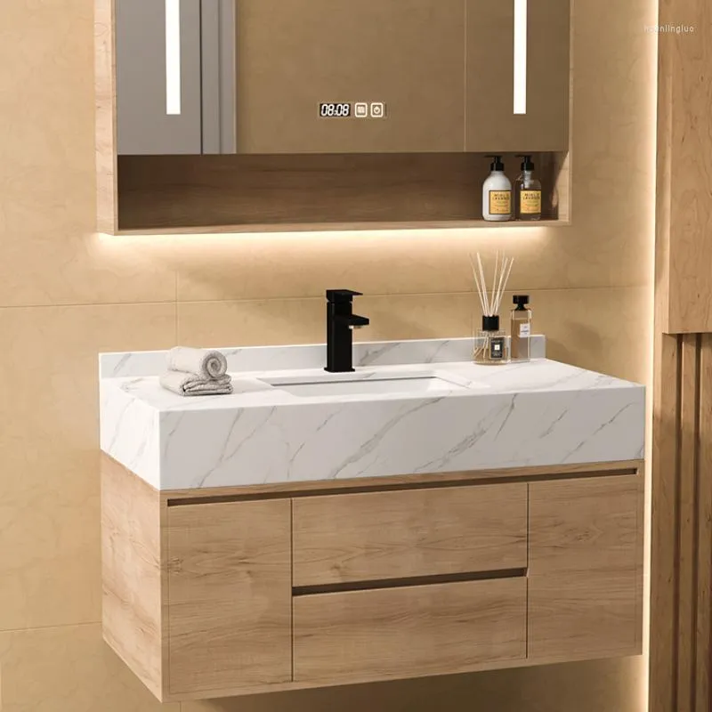 Accessorio da bagno Set di pietra Piatto di pietra Combinazione per bagno in legno lavaggio del lavabo inter-piattaforma