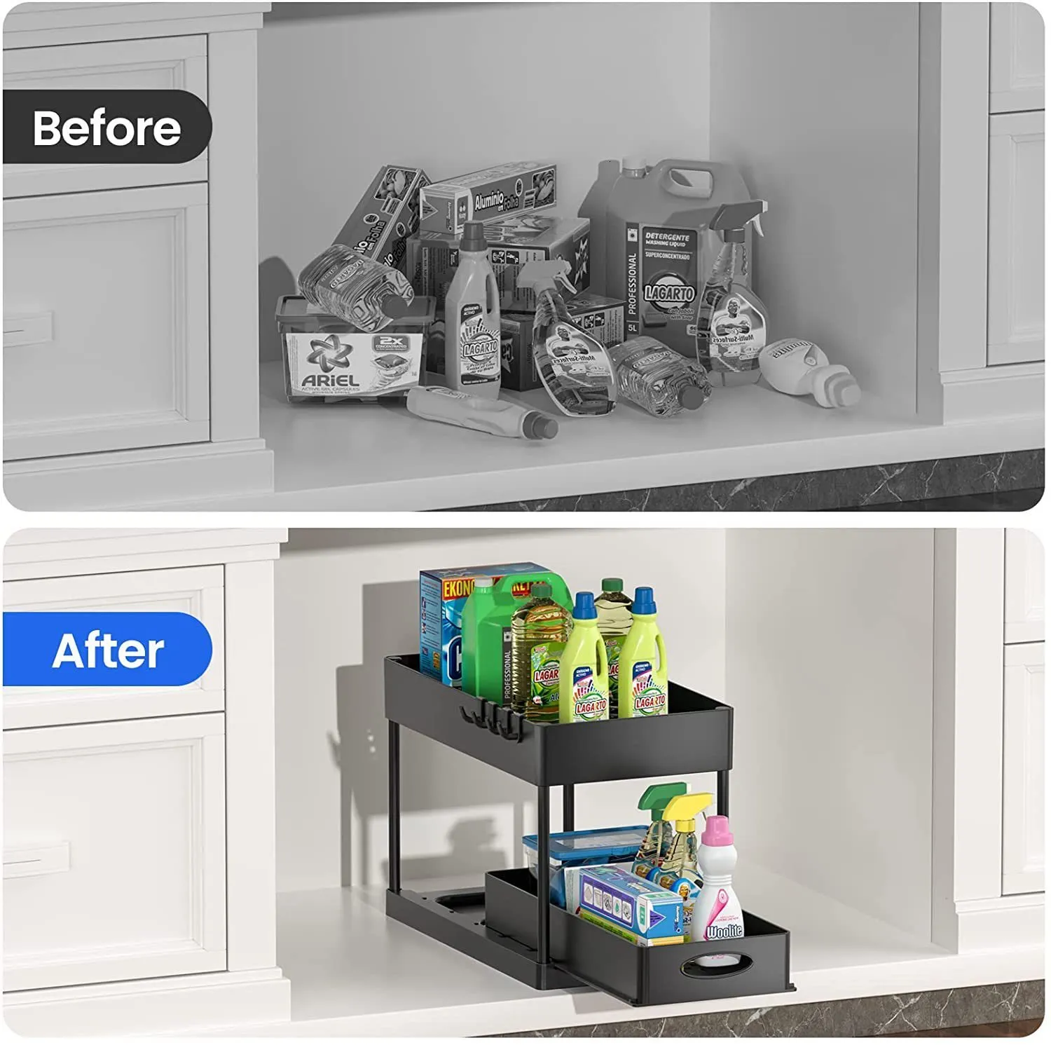 2 tier sale under sink organizer