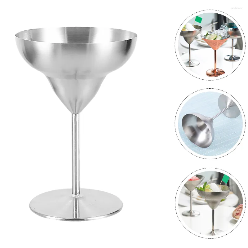 Mokken Cups GobetsGolet Cocktail Metal Roestvrij staal Cup Martini Champagne -bril Party Drinks Bardrinking Unbreakable Redjuice