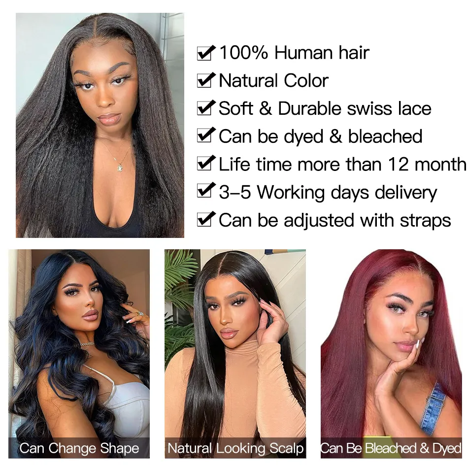 Calky reta 13x4 Lace Frontal Human Human Hair 30 