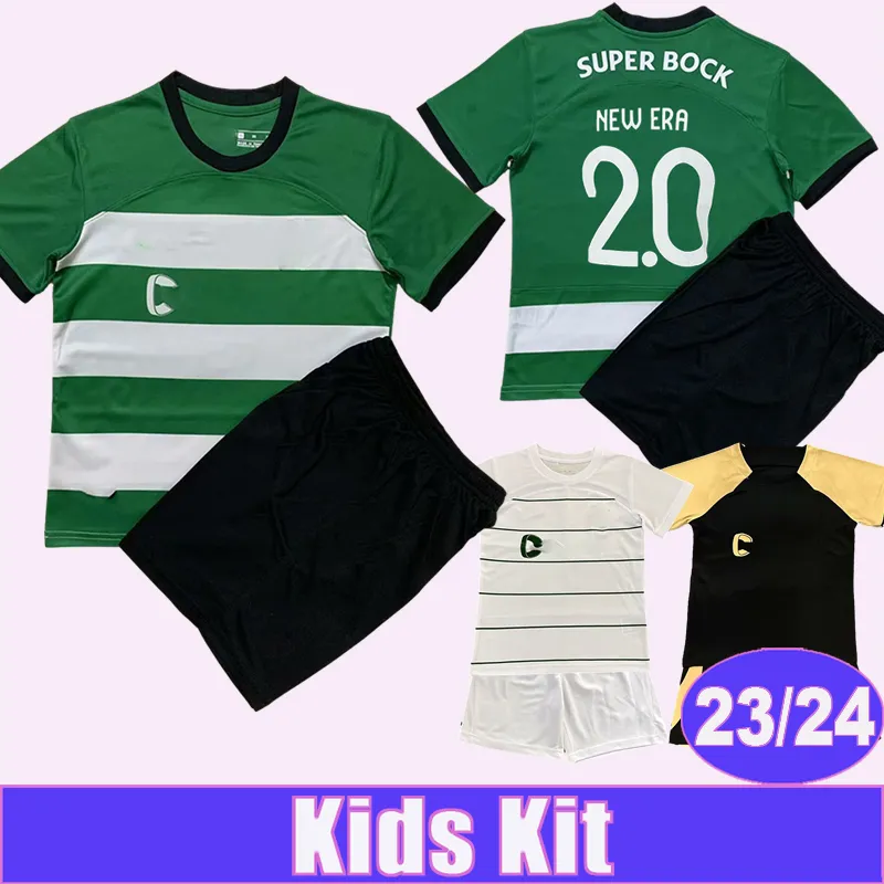 23 24 COATES Lisbon Kids Kit Maglie da calcio PAULINHO NETO NUNO SANTOS Home Away 3rd Child Suit Maglie da calcio Manica corta Uniforme