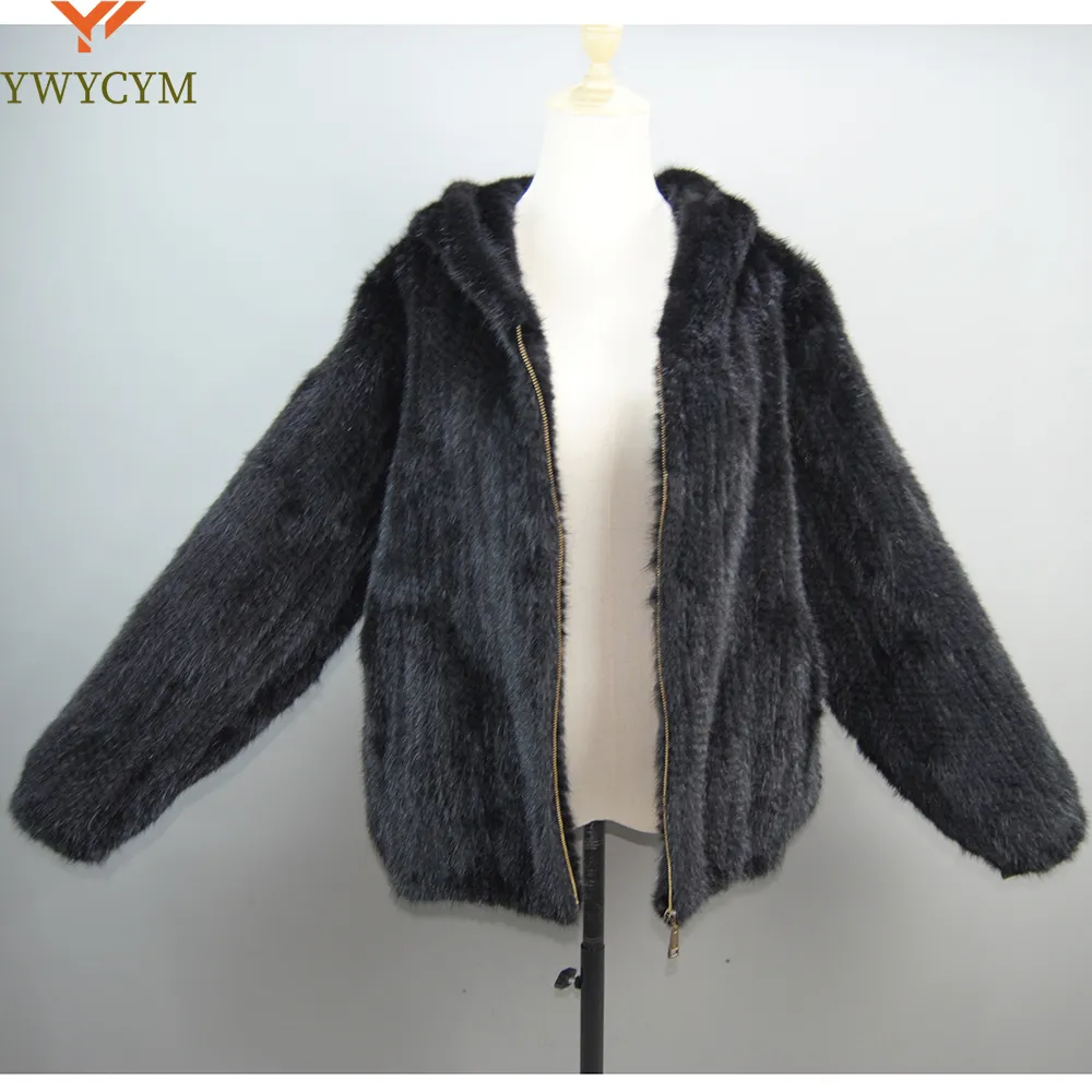 Mulheres de pêlo feminino full mink coat longsleeve capuz jaqueta casual moda allmatch zipper maconha de malha personalizada de plus size 230822