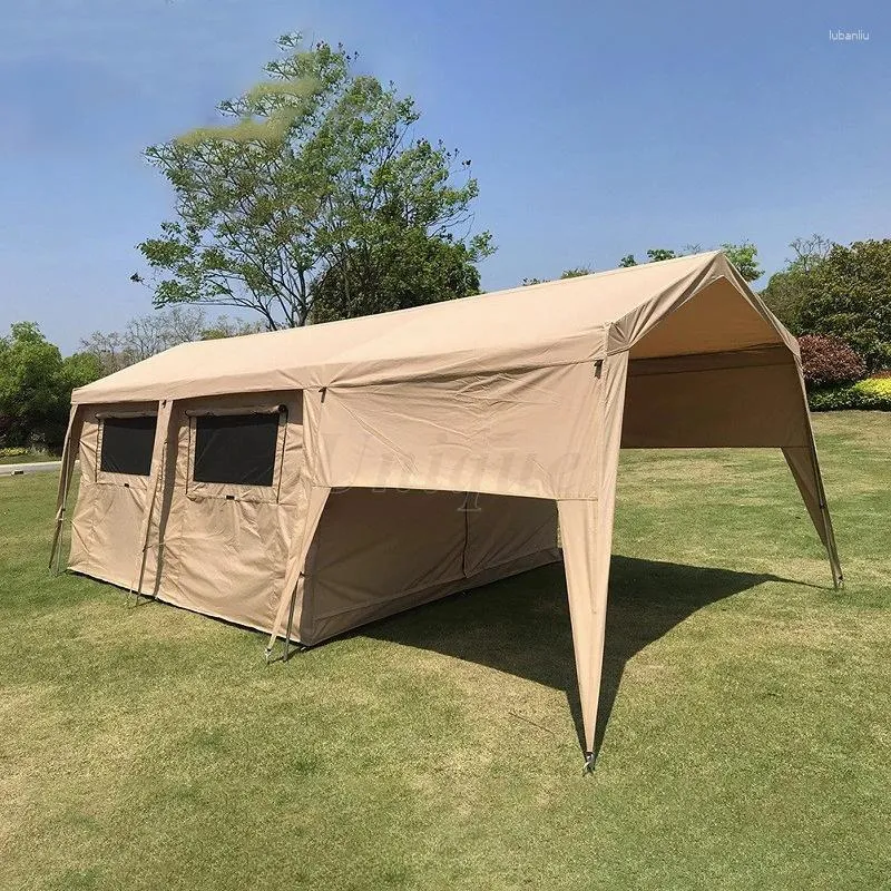 Tents And Shelters Double Layers Winter Luxury Mongolian Family Tent Outdoor Glamping Camping Safari