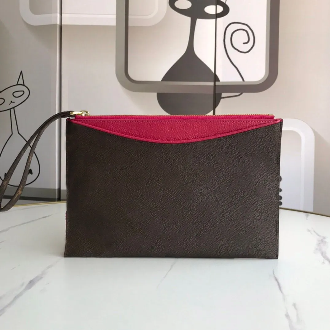 TOP Fashion designer clutch bags luxury Pallas purse mens womens leather wallets Highs quality flower letter handbag card holders original design bag