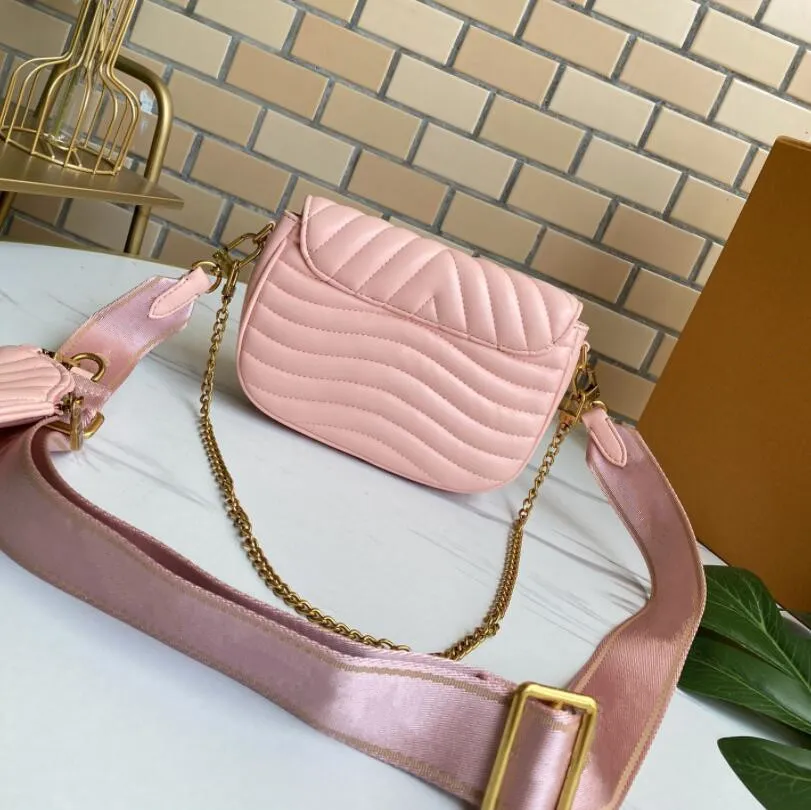 Luxury Designer leather woman bag handbag shoulder bags purse with pouch high quality free shipping