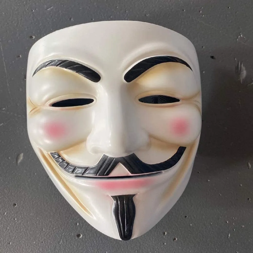 パーティーマスクguy fawkes mask v for 10pcs vendetta樹脂匿名ハロウィーン230821