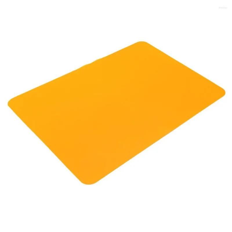 Table Runner 1PC 40x30cm Large Tableware Rectangle Pure Color Silicone Placemats Place Mats Waterproof Coasters Dining Mat LB 302