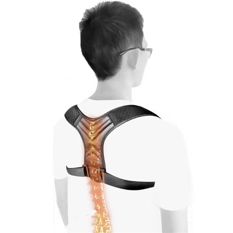 NEW Back Posture Corrector Belt Women Men Prevent Slouching Relieve Pain Posture Straps Clavicle Support Brace Drop 219n