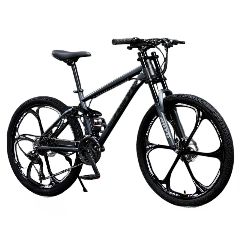 DHgate 24 Inch 26 Inch Shock Absorbing MTB Bicycle 21 24 27 30 Speed All Terrain Soft Tail Fast Downhill Mountain Bike for Men Sports Outdoors