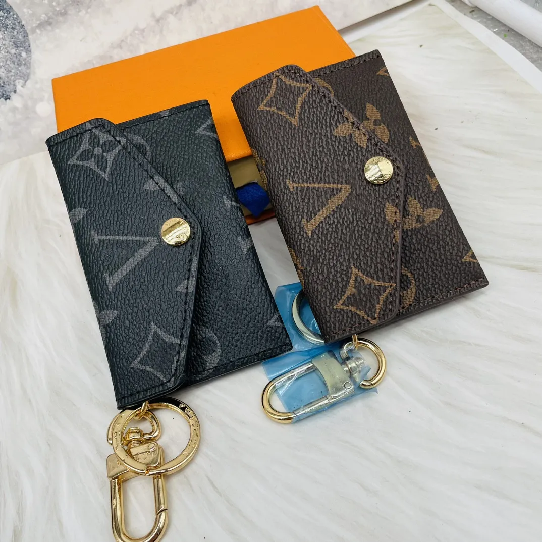 Met stofzakken en doos Dames Heren Dames SLEUTELPOUCH POCHETTE CLES Ontwerpers Modehandtas Dames Heren Creditcardhouder Portemonnee Luxe Portemonnee Tas 06