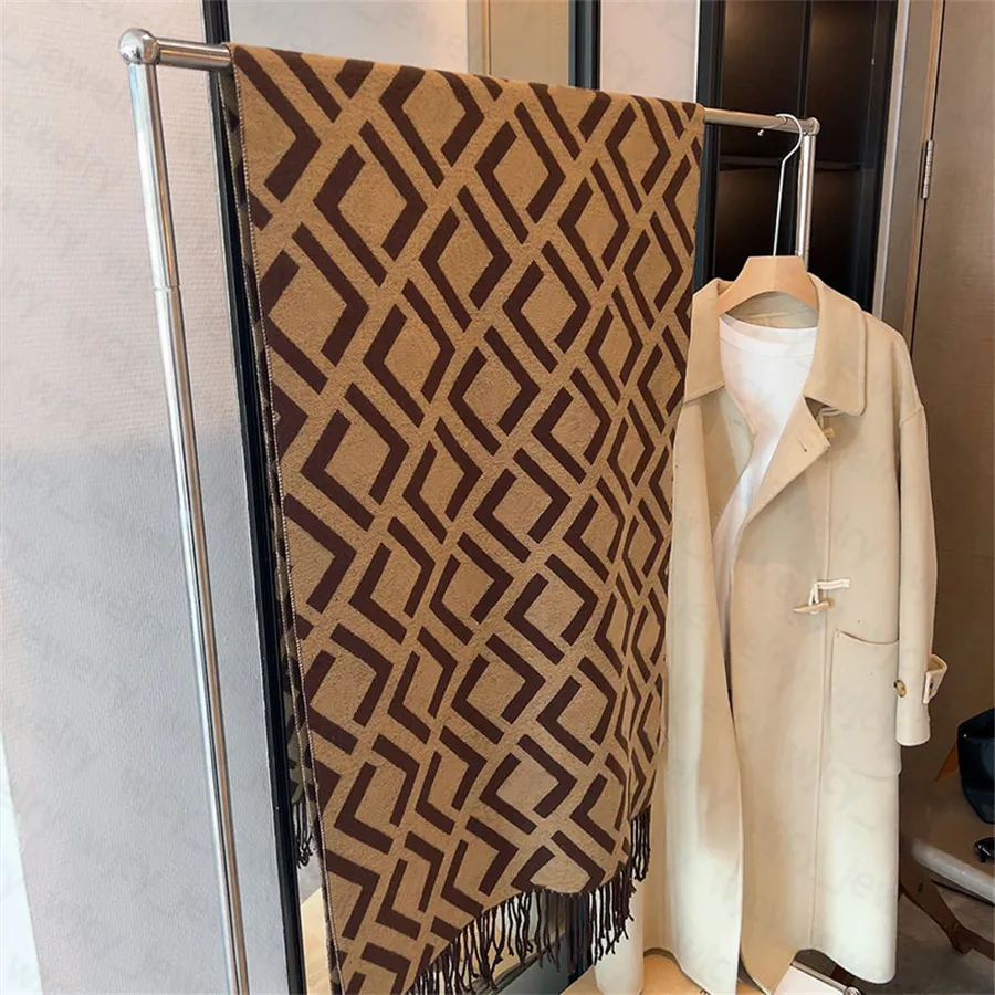 Letter Reversible Scarf Designer Scarves Wool Shawl Fashion Design for Man Women Warm Cashmere 5 Color Top Quality