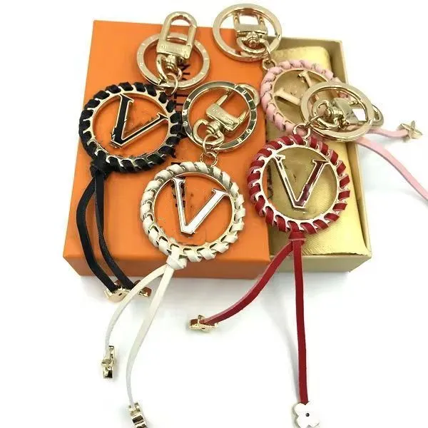 Lanyards Classic Design Alphabet Car Keychain Trendy Lace Circle Woven Bag Charm Lanyard LBBO