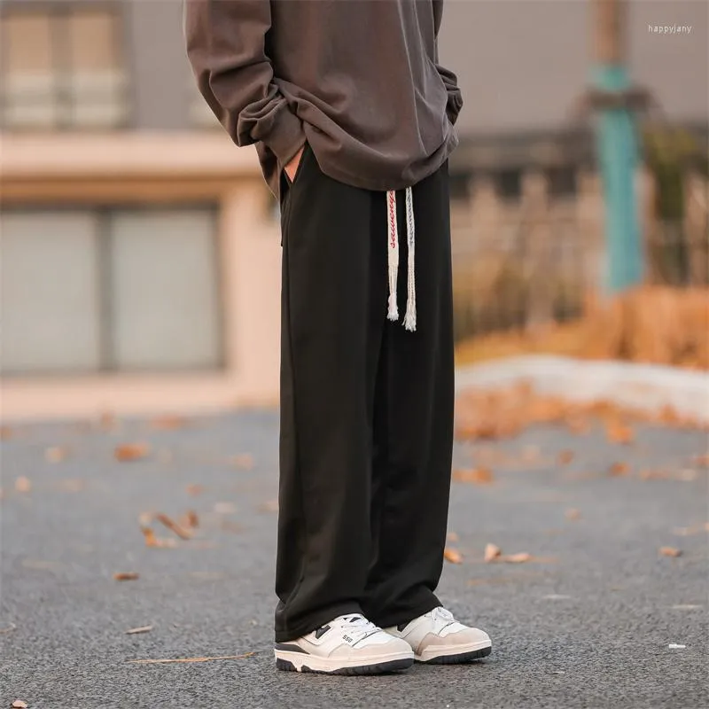 Oversized Grey And Black Mens Loose Track Pants Men With Wide Leg And  Sweatpants Streetwear Joggers In Sizes M 2XL From Happyjany, $21.87