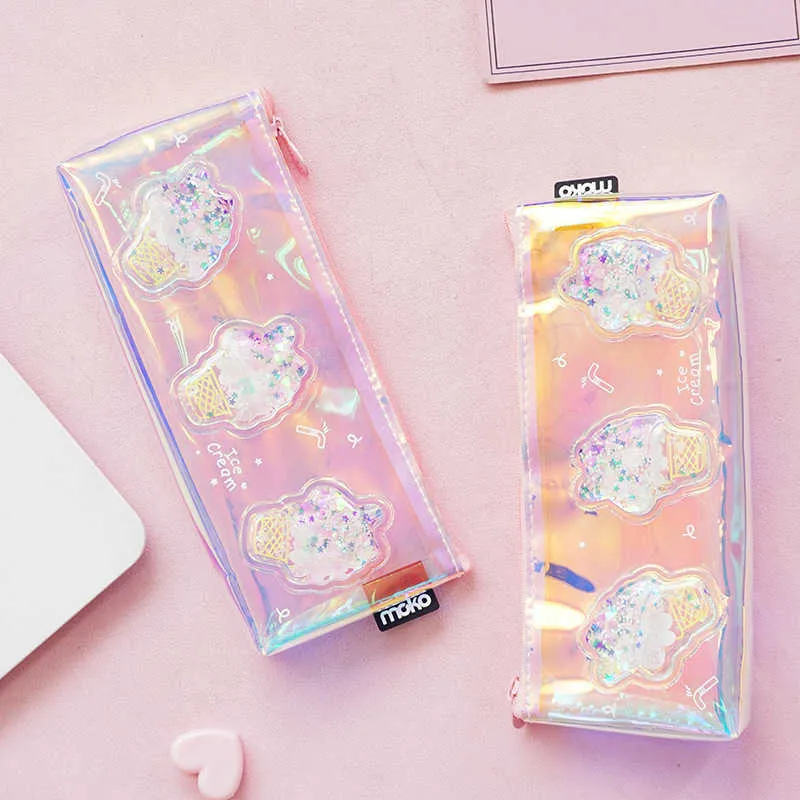 Leren Speelgoed 1 Stuks Kawaii Etui Driehoek Gift Estuches School Pennenbakje Etui Schoolbenodigdheden Briefpapier