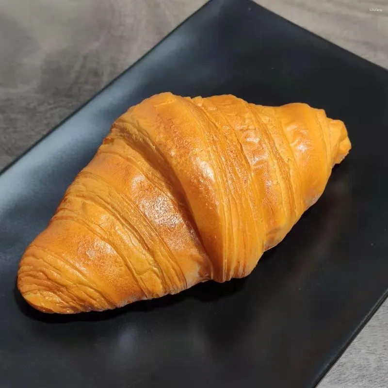 Faux Croissants De Décoration Réalistes – Accessoire Cuisine, Vitrine Ou Photo – En Matériau PU, Facile à Nettoyer