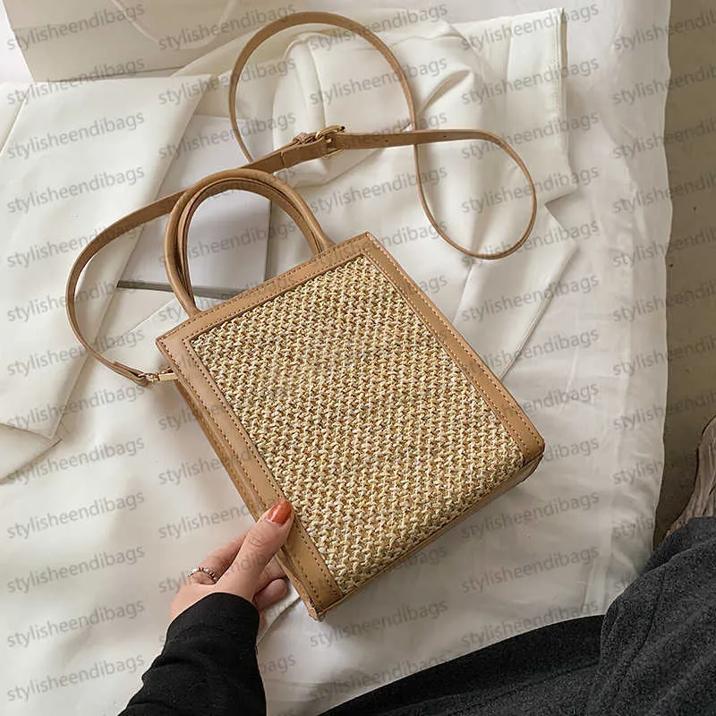 Luxury Handbags Designer Bag Shoulder Bag Crossbody Bag Casual Bag Small Square Bag Straw Bag Ladies Woven Bag Zipper Bag Daily Leisure Bag