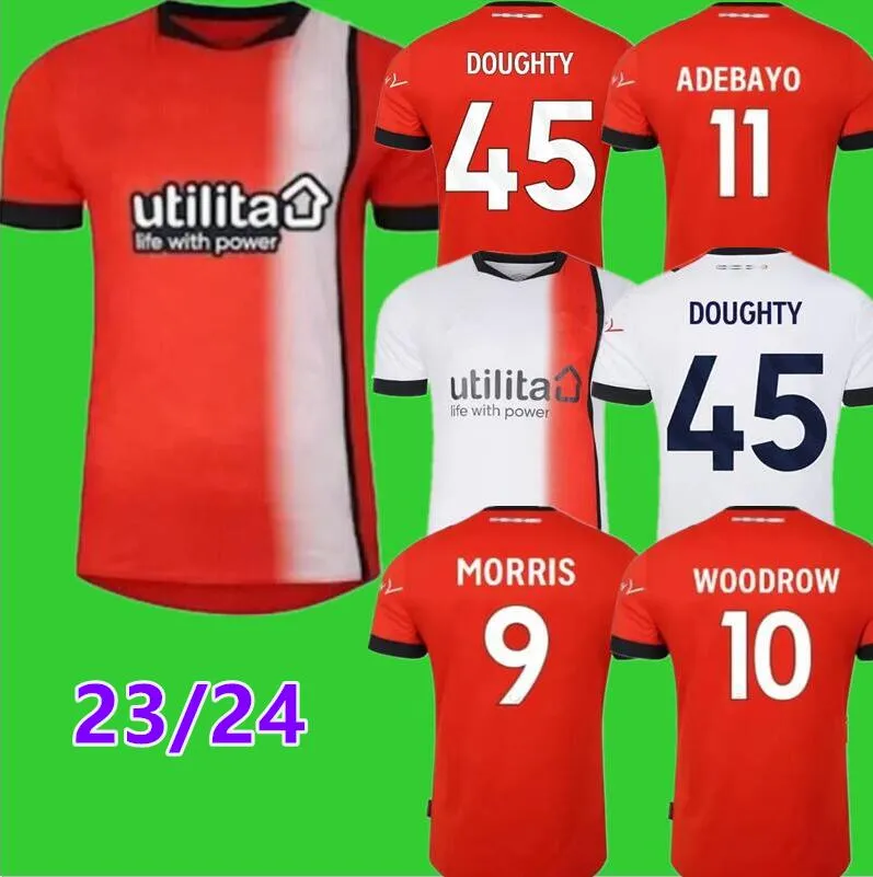 23 24 Jerseys de futebol de Luton Town Bradley 2023 2024 Burke Hartson Billy Bingham Curtis Lansbury Donaghy Berry Givens Mick Home Away Jersey Futebol Camisa 999