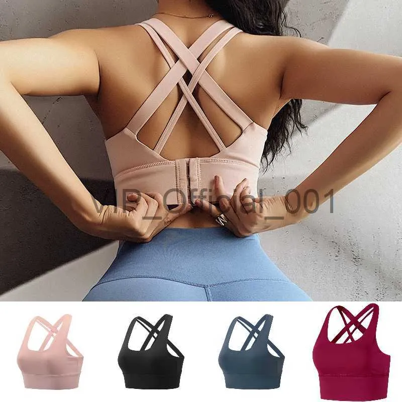 Womens Seamless Push Up Sports Bra Backless Anti Sweat Crop Top