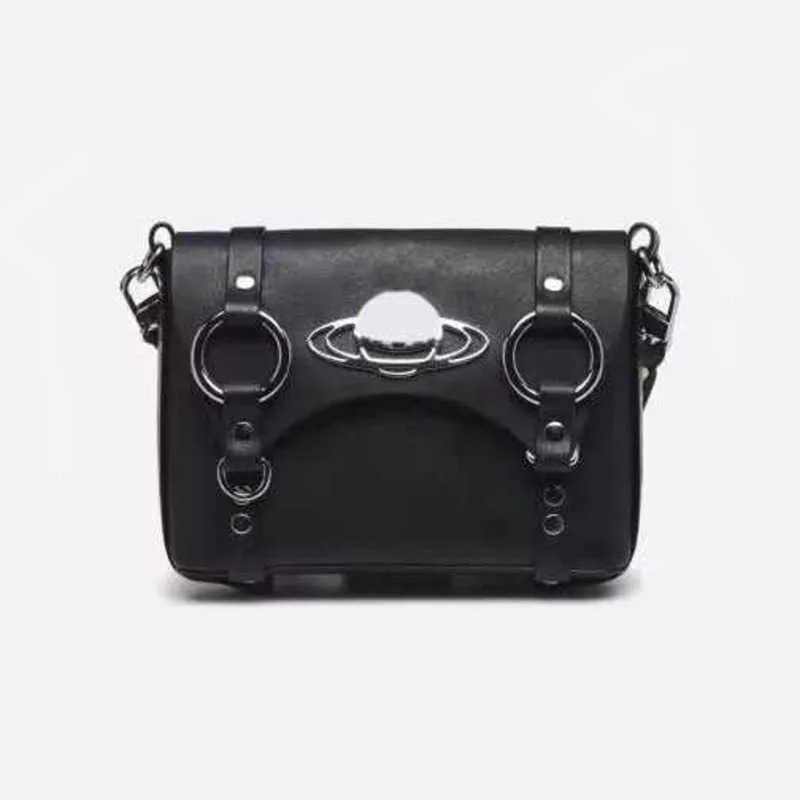 HOT Vivi Western Empress Leather Empress Unisex Designer Bag Black Shoulder Bags Designers Crossbody Bag Small Variance Crossbody Punk Bag 230615