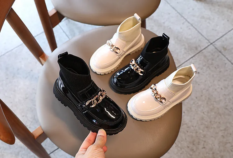 Furry Ankle Boots For Toddler Girls PU Leather Sping Shoes For Girls With Platform Fashionable Outwear For Baby Girls Sizes 2 10Y Size 22 36 230821 From Nian08 12.98 DHgate.Com