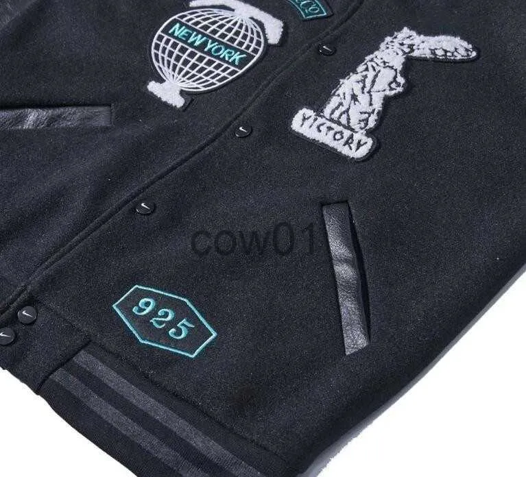 Giacche da uomo Nuove giacche da baseball 2023 giacca da uomo manica in pelle tiffany giacca da uomo j230822