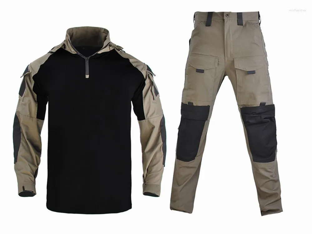 Dresy z kapturem męskie garnitury taktyczne munurowe spodnie wojskowe armia paintball męski garnitur mężczyźni mężczyźni