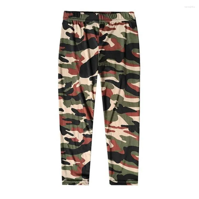 Pantalon d'été de Camouflage à jambes larges, Leggings imprimés, mode filles, pantalon Slim, taille élastique, Costume crayon pour enfants