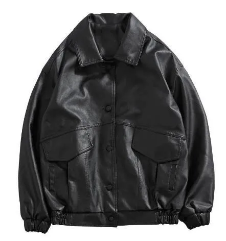 Men's Trench Coats 2023PU Leather Jacket Men Black Soft Faux Motorcycle Biker Fashion Male Bomber Pockets 230822