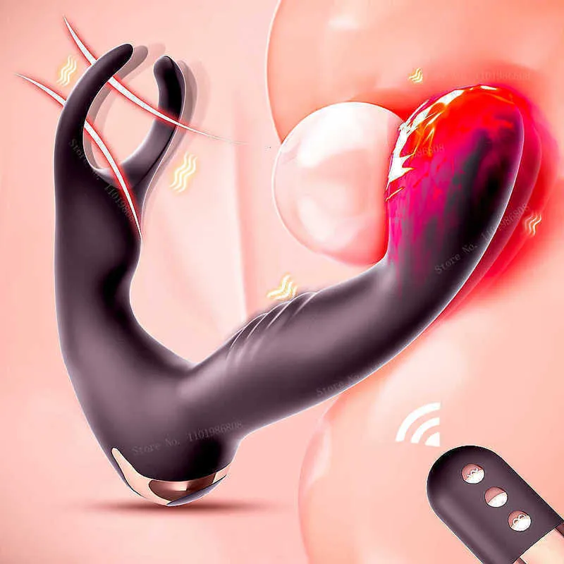 Mannelijke Dildo Anale Plug Vibrator Stak Prostaat Stimulator Gay Penis Draadloze Afstandsbediening voor Mannen Butt Volwassen Massager